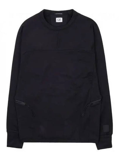 Metropolis Series Brushed Sweatshirt Black - CP COMPANY - BALAAN 2