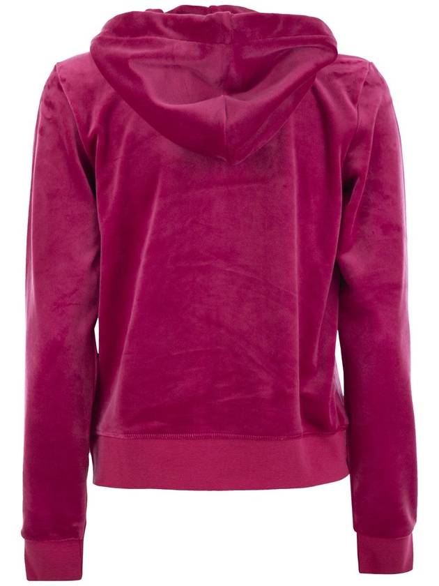 Cotton velvet hoodie - JUICY COUTURE - BALAAN 2