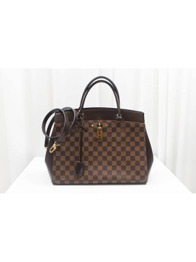 Damier Eben Rivoli MM Tote Shoulder Bag N41150 - LOUIS VUITTON - BALAAN 1