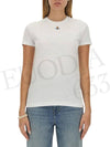 Embroided ORB Peru Short Sleeve T-Shirt White - VIVIENNE WESTWOOD - BALAAN 4