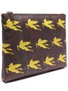 Logo Pattern Clutch Bag Brown - ETRO - BALAAN 4