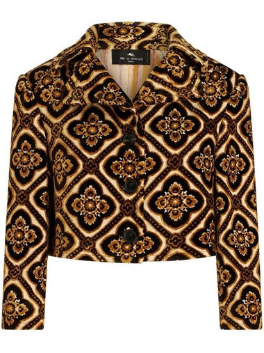 geometric print cropped jacket 115010563 - ETRO - BALAAN 1