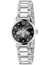 G Timeless Bee Metal Silver Watch Black - GUCCI - BALAAN 4