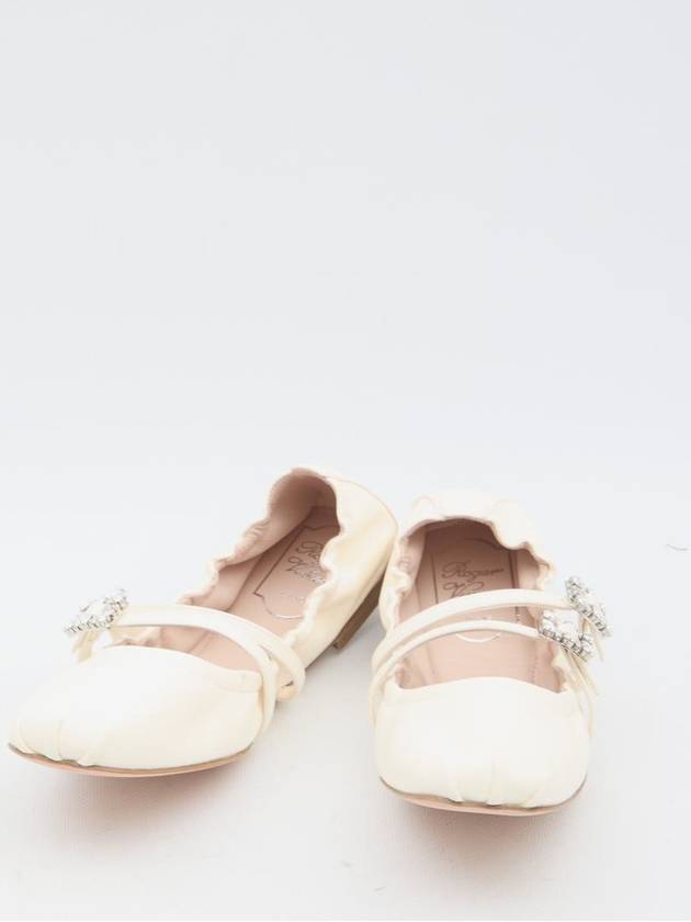 Mary Janes Leather Flats Off White - ROGER VIVIER - BALAAN 6