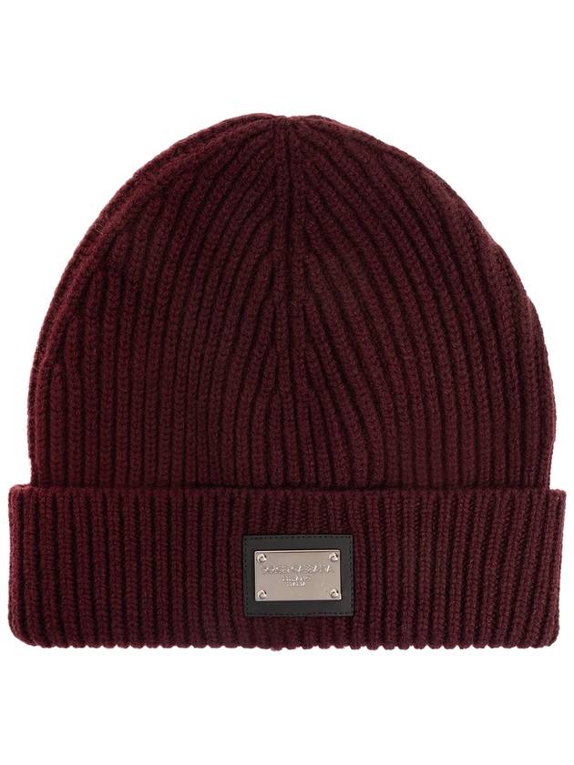 logo decorated ribbed beanie GXK63TJEMQ5 - DOLCE&GABBANA - BALAAN 2