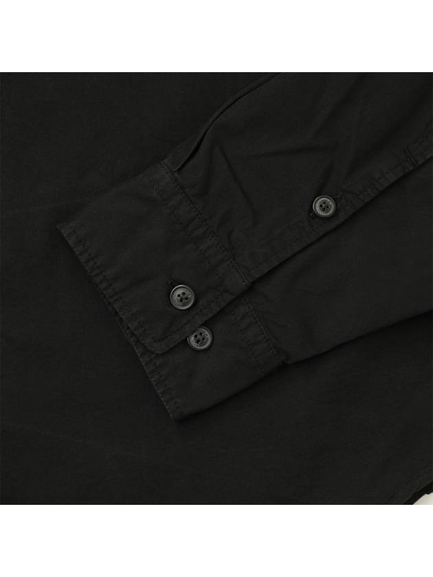 Men's Lens Wappen Long Sleeve Shirt Black - CP COMPANY - BALAAN 7