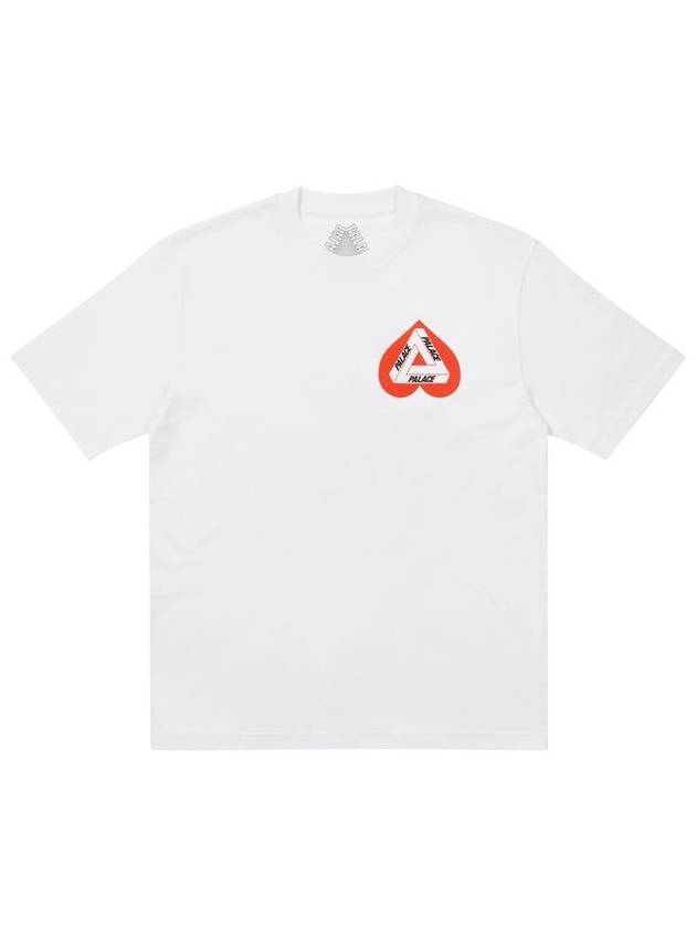 Heart Short Sleeve T-Shirt White - PALACE - BALAAN 1