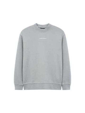 Men s Embroidered Logo Crewneck Sweatshirt Gray - EMPORIO ARMANI - BALAAN 1