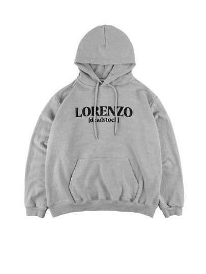 Men's Lorenzo Script Hoodie Grey - APEX DESIGN - BALAAN 2