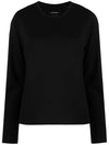 Alka Back Logo Cotton Long Sleeve T-Shirt Black - ISABEL MARANT - BALAAN 2