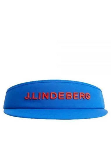 Viktor Embroidered Logo Visor Blue - J.LINDEBERG - BALAAN 1