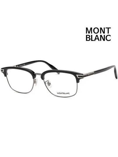 Eyewear Rectangle Metal Eyeglasses Black - MONTBLANC - BALAAN 2