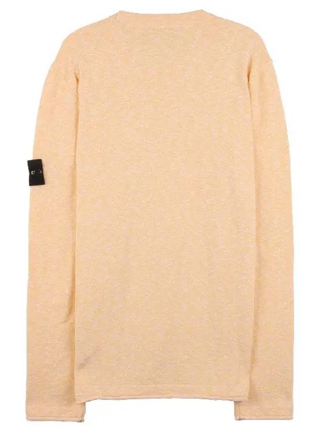 Wappen Patch Crew Neck Knit Top Yellow - STONE ISLAND - BALAAN 4