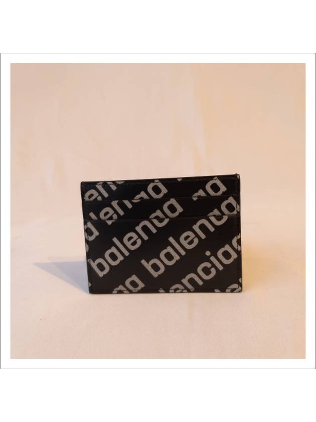 All Over Logo Card Wallet Black - BALENCIAGA - BALAAN 9