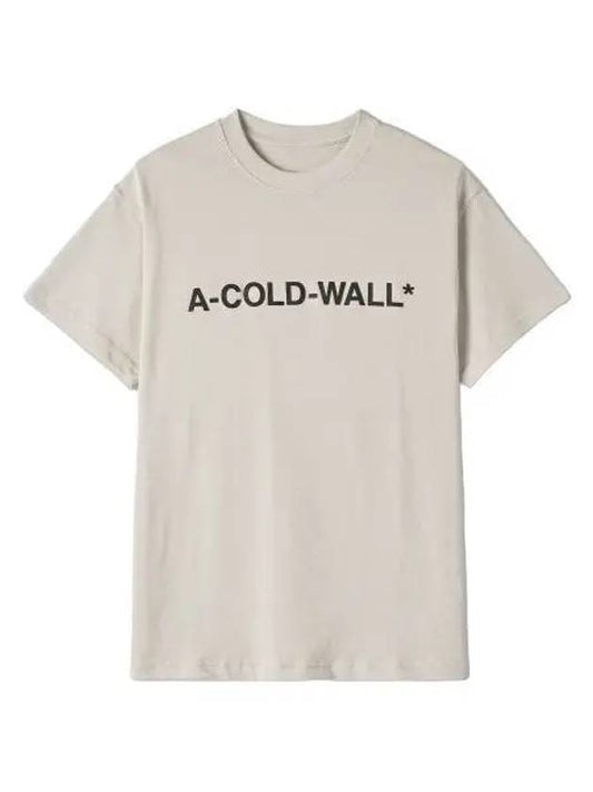 Logo short sleeve t shirt beige - A-COLD-WALL - BALAAN 1