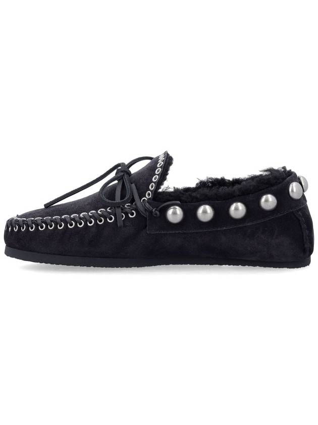 Pizza Sharing Leather Loafer Black - ISABEL MARANT - BALAAN 4