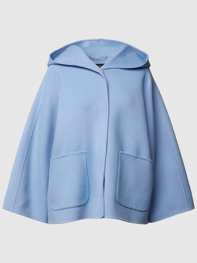 Max Mara CALIGA 068 Sky Blue IT36 IT38 Spring Virgin Wool Cape - WEEKEND MAX MARA - BALAAN 2