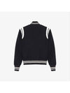 Teddy Jacket In Wool Black - SAINT LAURENT - BALAAN 3