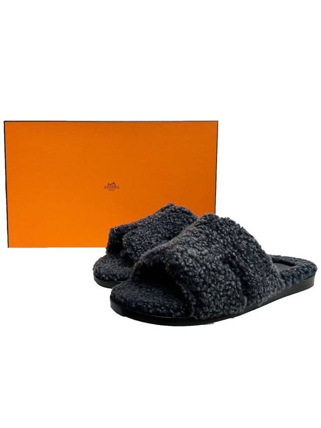 23FW Izmir Shearling Sandals H222849Z - HERMES - BALAAN 1