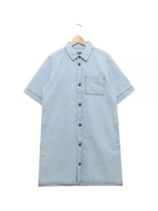 Lopez Denim Short Dress Light Blue - A.P.C. - BALAAN 2