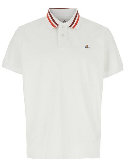 Classic ORB Logo Polo Shirt White - VIVIENNE WESTWOOD - BALAAN 2