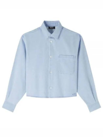 Samantha Denim Long Sleeve Shirt Light Blue - A.P.C. - BALAAN 2