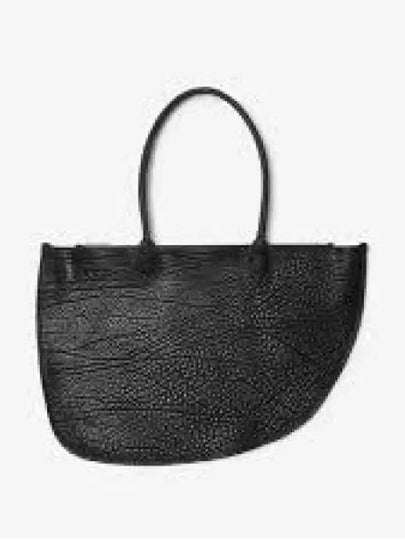 Shield Double Leather Tote Bag Black - BURBERRY - BALAAN 2