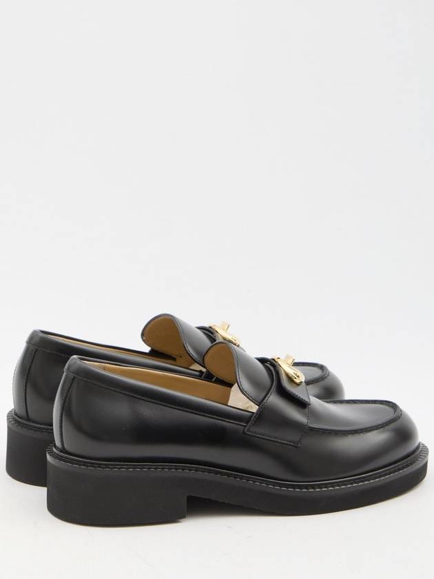 V Logo Locker Loafers Black - VALENTINO - BALAAN 4