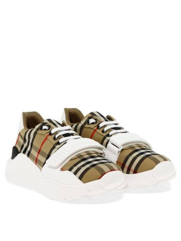 Vintage Check Suede Leather Sneakers Archive Beige - BURBERRY - BALAAN 3