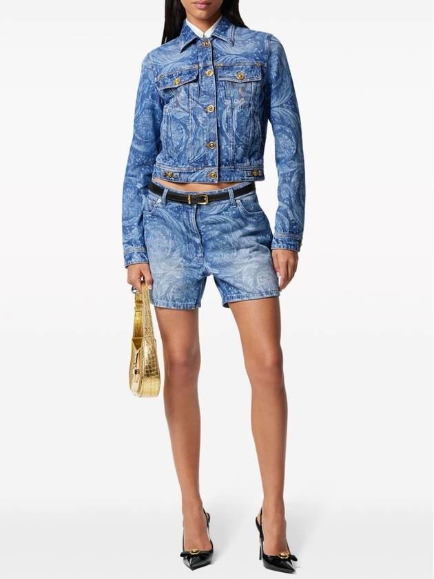 Denim Short Pants 1013689 1A10029 1D030 BLU MEDIO - VERSACE - BALAAN 3