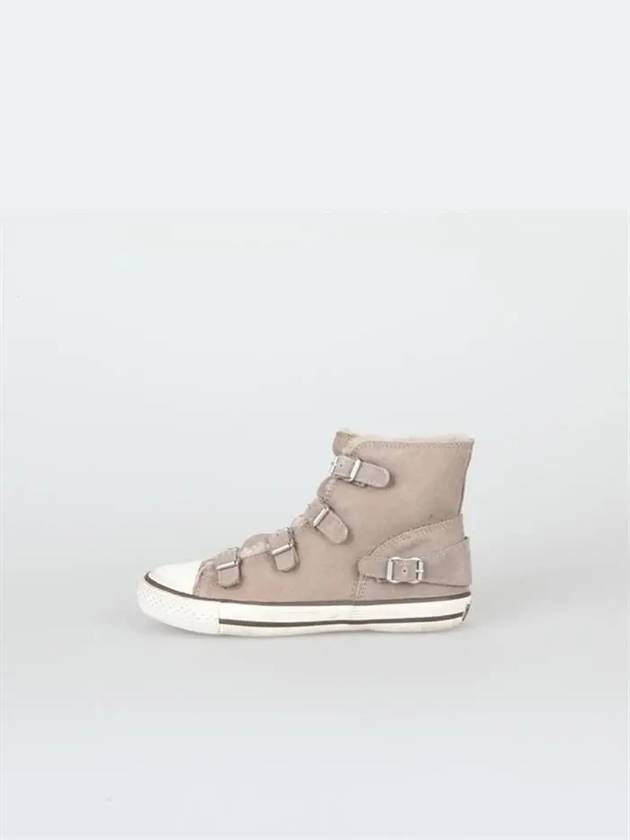 14FW Virginie fleece high top VIRGINY TAUPE - ASH - BALAAN 2