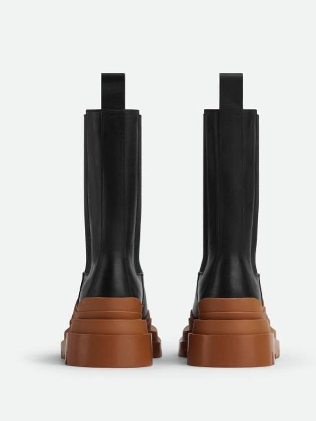 Tire Chelsea Boots Black Orange - BOTTEGA VENETA - BALAAN 4