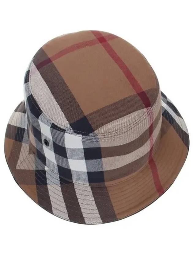 checked cotton bucket hat - BURBERRY - BALAAN 4