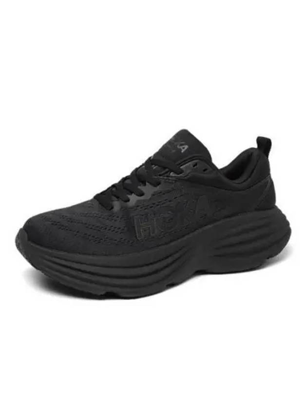 Women's Bondi 8 Wide Low Top Sneakers Black - HOKA ONE ONE - BALAAN 2