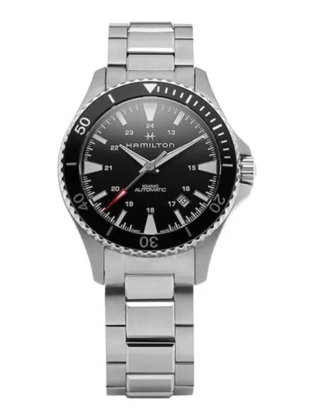 Khaki Navy Scuba Auto 40MM Metal Watch Black - HAMILTON - BALAAN 3