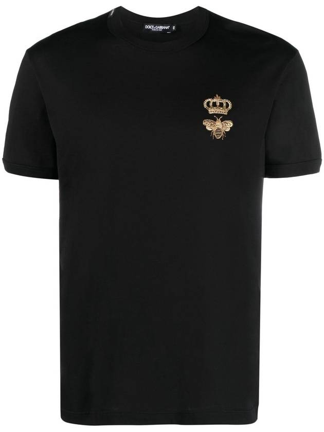 Embroidered T-Shirt G8PV1Z G7WUQN0000 B0011010164 - DOLCE&GABBANA - BALAAN 2