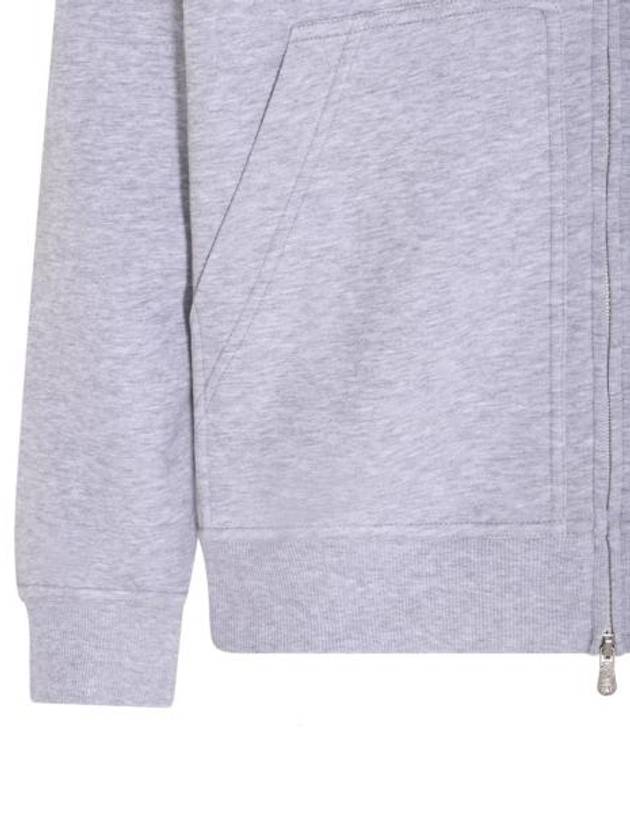 Tech Cotton Zip-Up Hoodie Heather Grey - BRUNELLO CUCINELLI - BALAAN 5