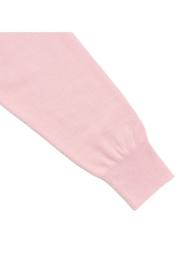 Boke Flower Embroidered Wool Cardigan Pink - KENZO - BALAAN 6