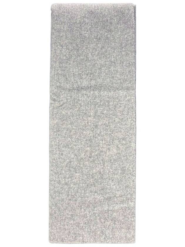 Wool Fringe Scarf Light Grey Melange - ACNE STUDIOS - BALAAN 3