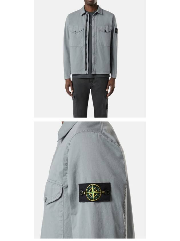 Wapen Zip-Up Jacket Grey - STONE ISLAND - BALAAN 6