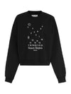 Women's Numbering Logo Print Cotton Sweatshirt Black - MAISON MARGIELA - BALAAN 2