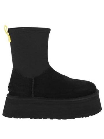 Women's Classic Dipper Platform Middle Boots Black - UGG - BALAAN 1