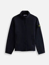 Tela Mock Neck Zip-up Jacket Navy - STONE ISLAND - BALAAN 2