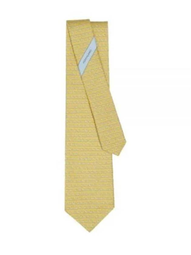 Tie 350945 768506 Yellow - SALVATORE FERRAGAMO - BALAAN 1