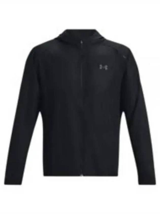 Men's UA Storm Run Hooded Jacket Black - UNDER ARMOUR - BALAAN 2