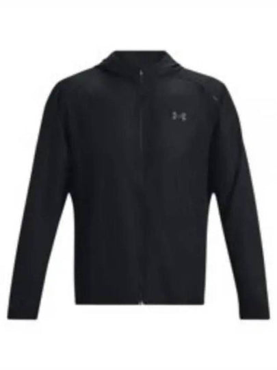 Men's UA Storm Run Hooded Jacket Black - UNDER ARMOUR - BALAAN 2