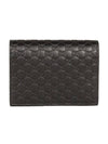 Microssima Bifold Card Wallet Black - GUCCI - BALAAN 1