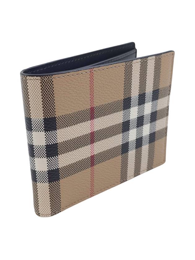 Men's Vintage Check Pattern Half Wallet Brown - BURBERRY - BALAAN 4