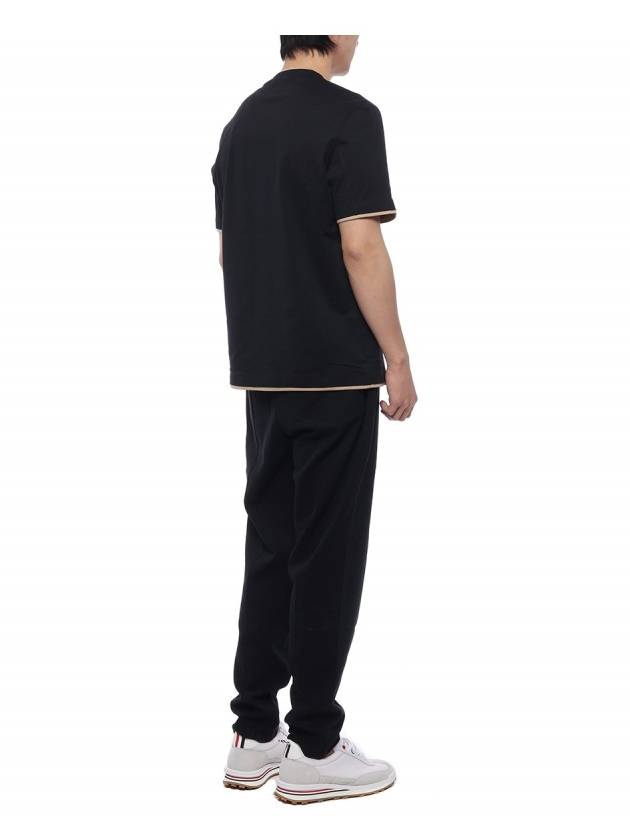 Short Sleeve T-Shirt Black - BRUNELLO CUCINELLI - BALAAN 7