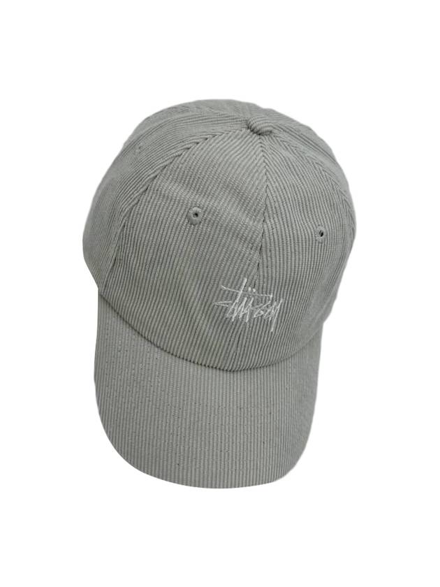 Graffiti Cord Low Pro Ball Cap Silver Blue - STUSSY - BALAAN 1